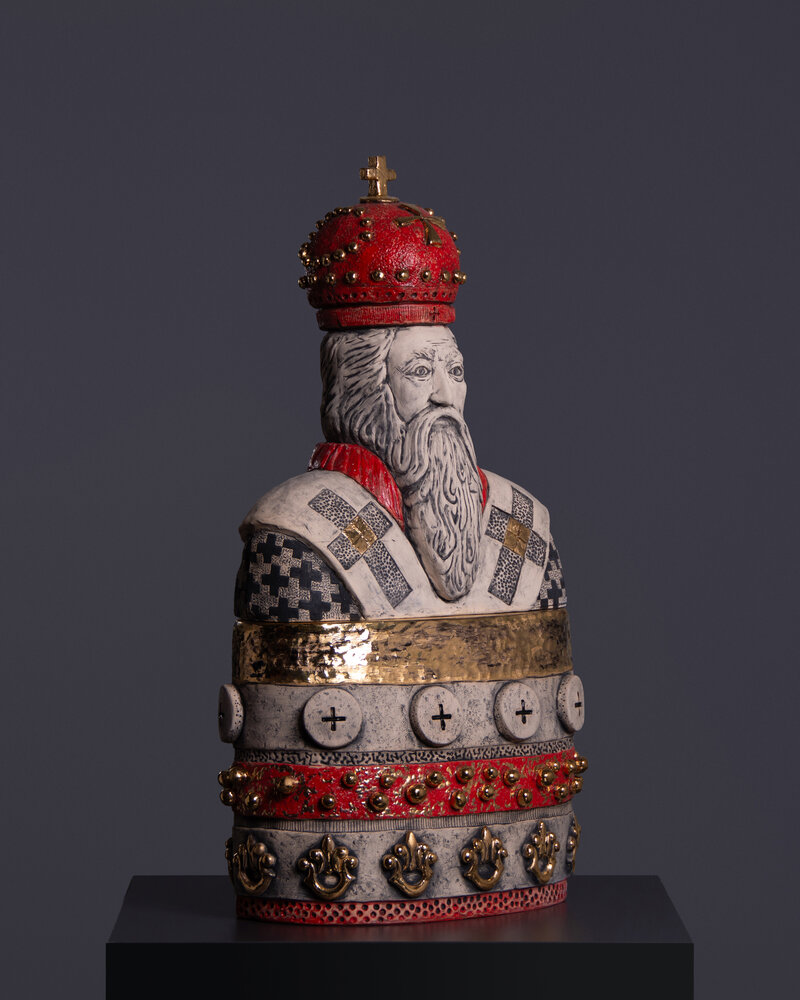 Skulptura Svetog Vasilija Ostroškog - preview back